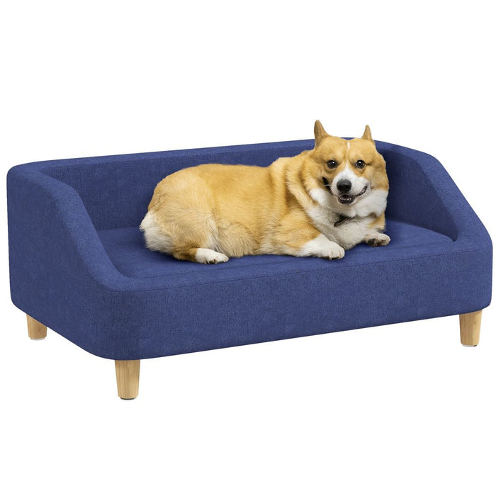 Premium Removable Washable Dog Sofa | Blue | Small Medium Large Dogs | Easy Assembly