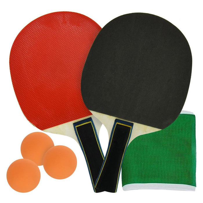 Family Table Tennis Set - Bats, Balls, Net - Ideal for Home Fun!