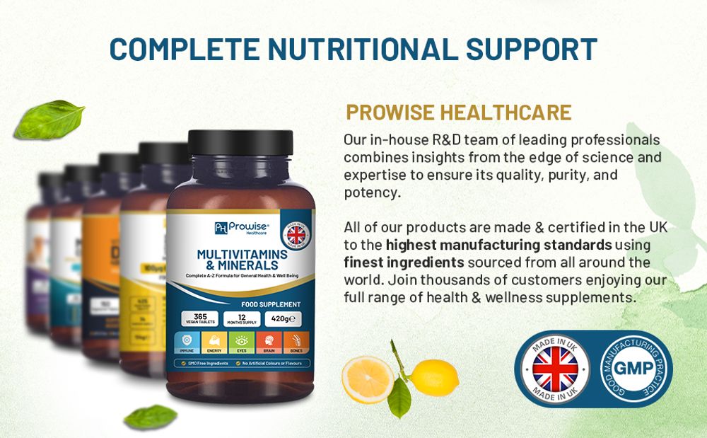 Complete A-Z Multivitamins - 365 Vegan Tablets - Premium Quality