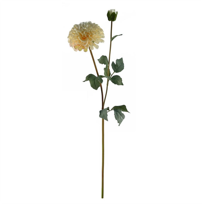 75cm Dhalia PomPom Artificial Flowers Cream