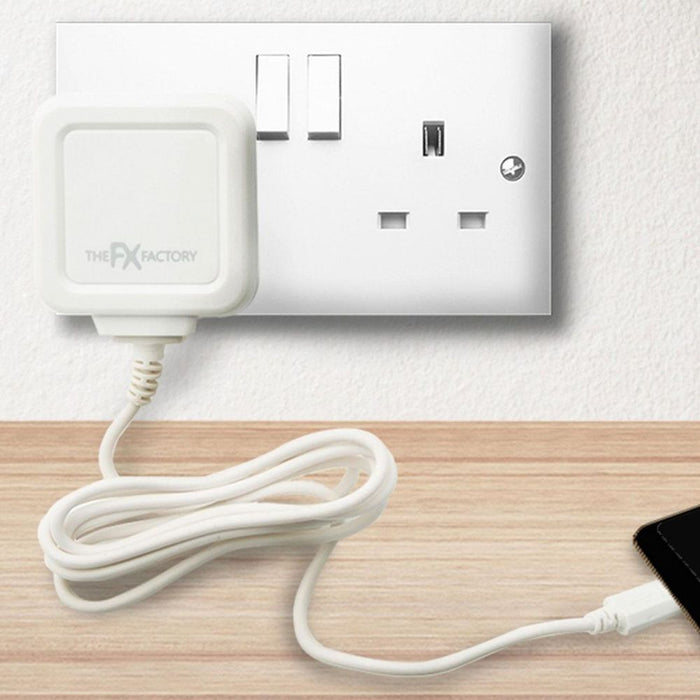 Fast Charging Powabud for Micro USB Devices - White. CE & ROHS Certified