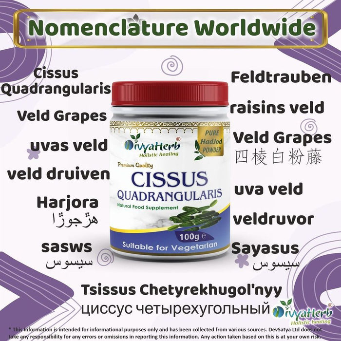 Cissus Quadrangularis Powder - Ayurvedic Superfood for Optimal Wellness