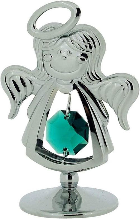 Crystocraft Small Freestanding made with Swarovski Crystals Halo Sweet Darling Angel