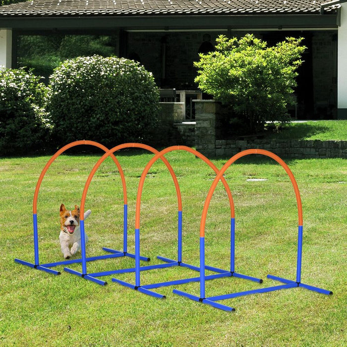 Premium PawHut Dog Agility Set: Enhance Pet's Skills with Durable Equipment & Carry Bag