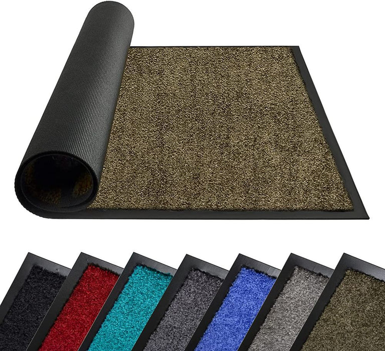 Wash & Clean 60x90 BROWN - High Quality Washable Barrier Mat for Office & Home - Maximum Safety & Protection