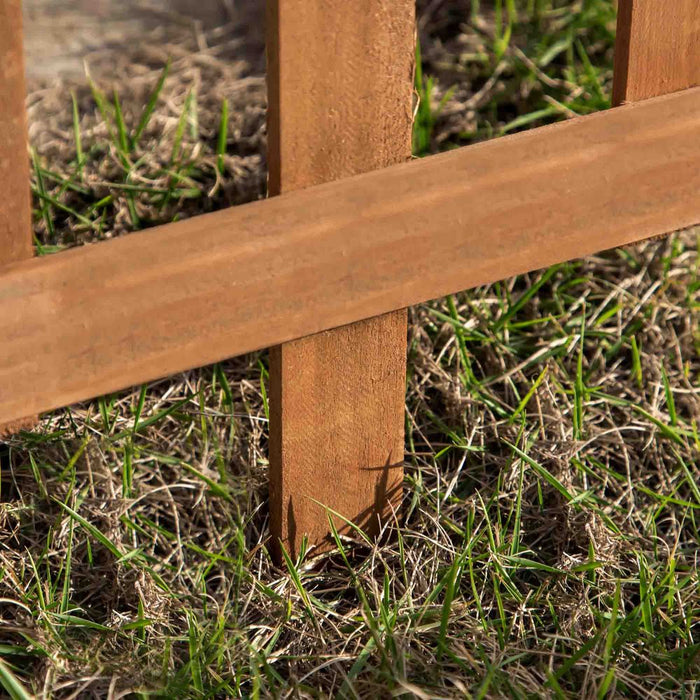 12 Pack Wooden Border Fences - Protect and Decorate Your Garden with High-Quality Picket Fence