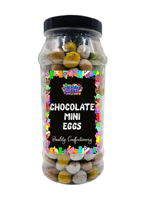 Premium Milk Chocolate Mini Eggs - Retro Gift Jar