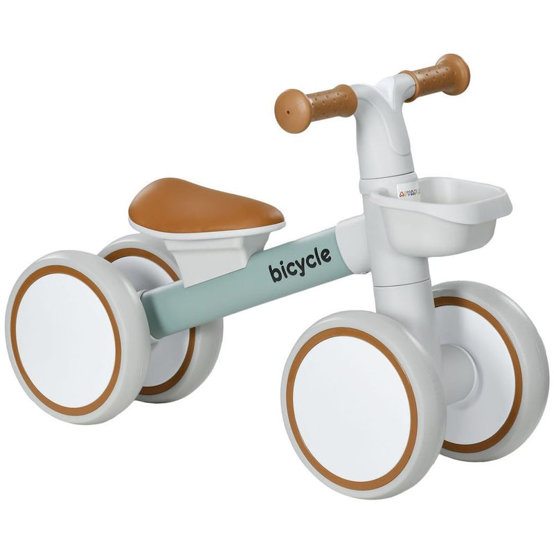AIYAPLAY Kids Balance Bike for 1-3 Years Old, No Pedal Toddler Balance Bike with Adjustable Seat, Silent Wheels, Training Bike for Boys and Girls, Green