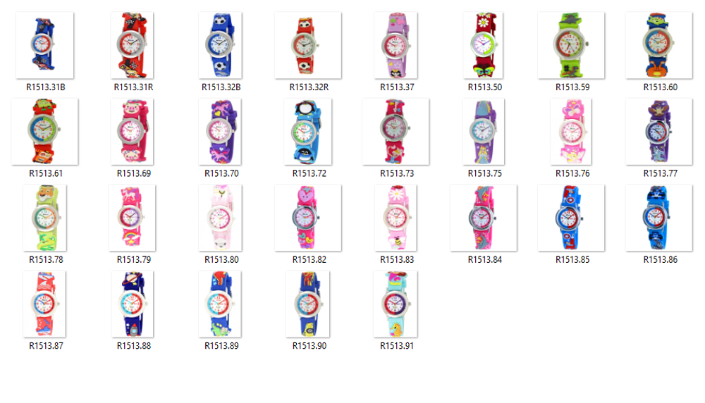 Ravel 3D Kid's Cartoon Time Teacher Watch Available Multicolour & Design Strap R1513