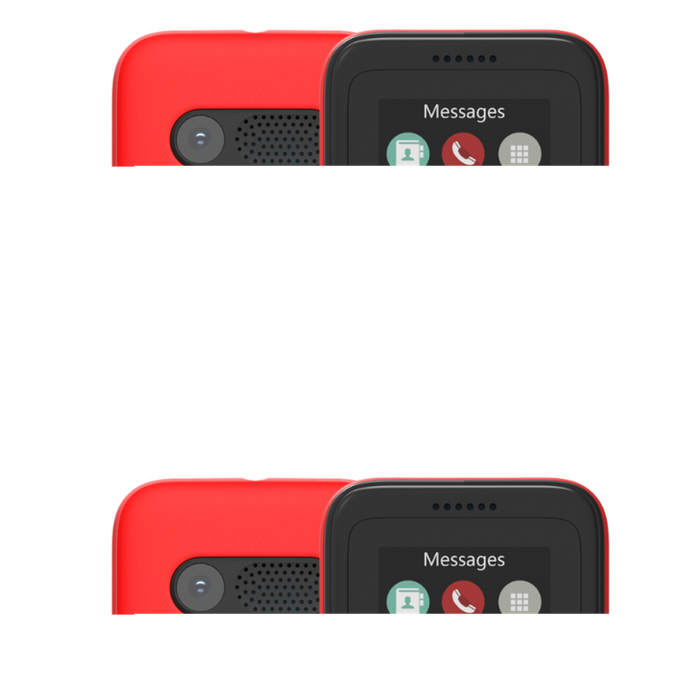 TTfone TT150 Red Dual SIM Mobile - USB Cable, Vodafone Pay As You Go