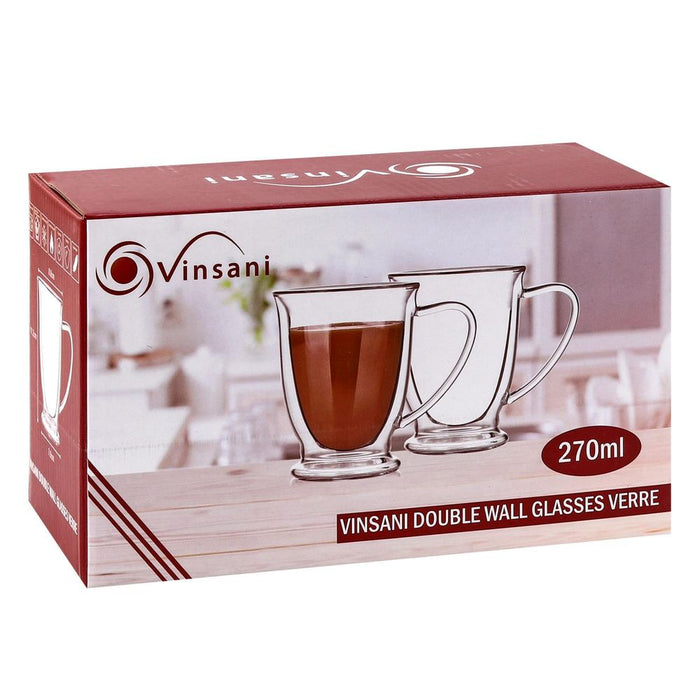 VINSANI DOUBLE WALL GLASSES - Verre 1010313. Elegant, durable, and versatile. Perfect for hot and cold drinks. 12 designs to choose from.