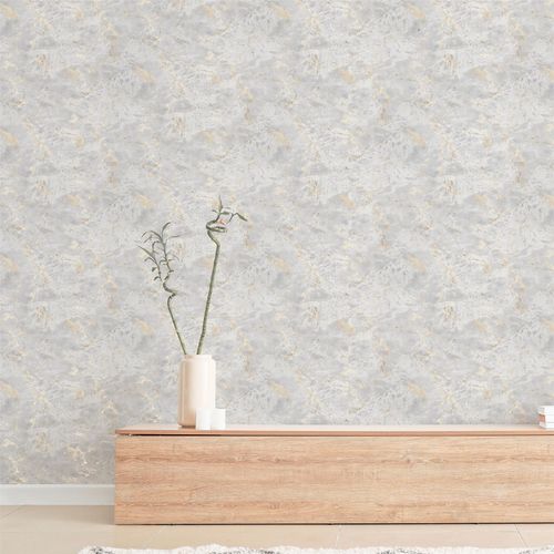 Venetian Plaster Grey/Gold sw12 wallpaper