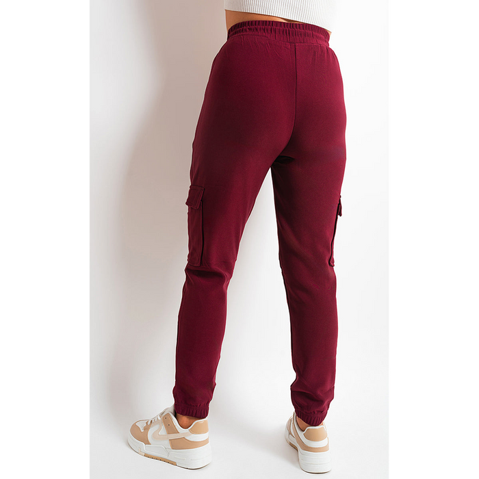 Trendy Fleece Lined Cargo Trouser with Drawstring