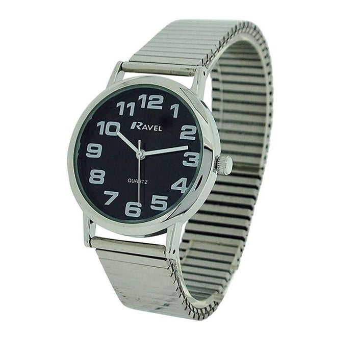 Ravel Mens Stainless Steel Expandable Strap Watch - High Quality and Stylish - Perfect Gift Idea!