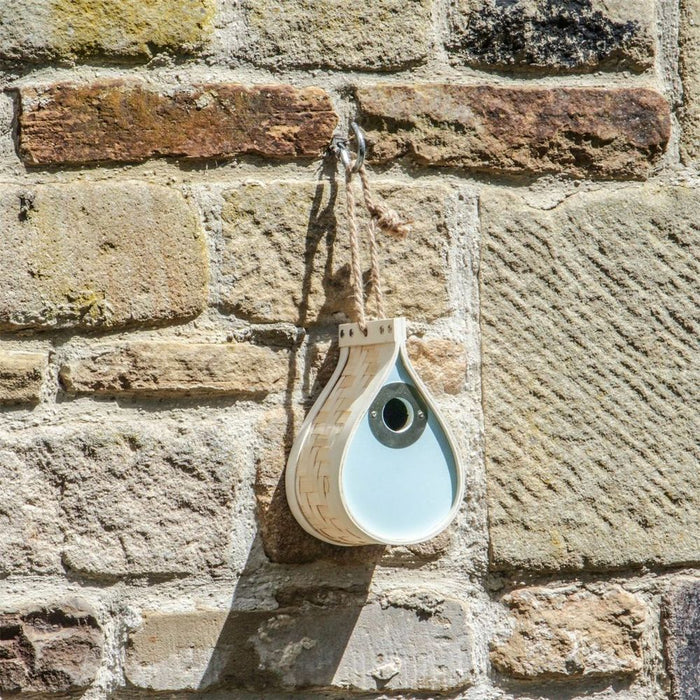 Dewdrop Nest Box Bird | M&W | Natural Bamboo | Attract Birds & Butterflies | Easy to Clean