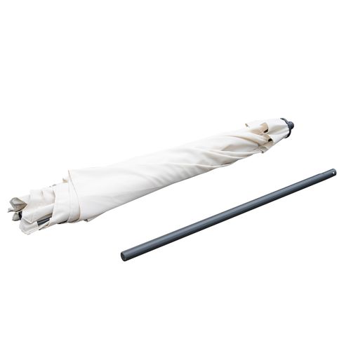 ?2.8m Patio Umbrella Parasol Outdoor Table Umbrella 6 Ribs Manual Push