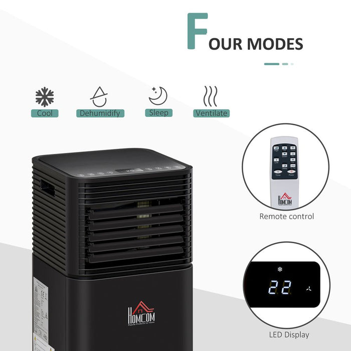 High-Quality HOMCOM Portable AC - 5000 BTU, 4 Modes, Timer, LED Display - Perfect for Home or Office