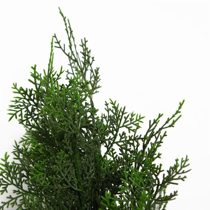 Realistic 90cm Artificial Cypress Topiary - Maintenance-free, Indoor/Outdoor Use!