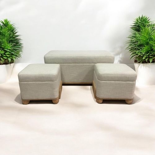 93/41/41CM SET 3 WOODEN TRUNK