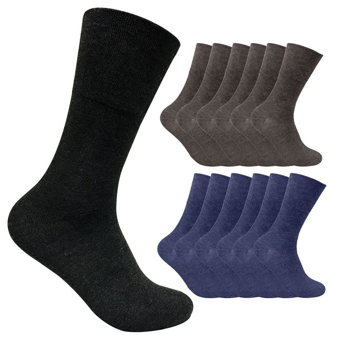 Sock Snob Men’s 12 Pack Thermal Diabetic Socks