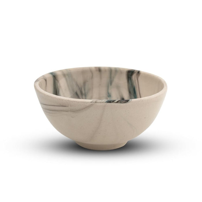 Handmade Ceramic Bowl Mocha Green 8cm