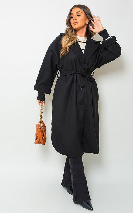 Giana Oversized Belted Trench Coat - Effortless Elegance, All-Weather Versatility!