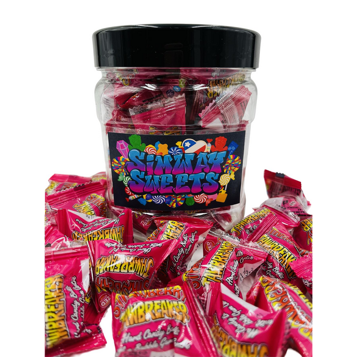 Jawbreaker Strawberry x 40 - Individually Wrapped Candy with Reusable Jar - 440g Net Weight - Best Quality & Fast Delivery