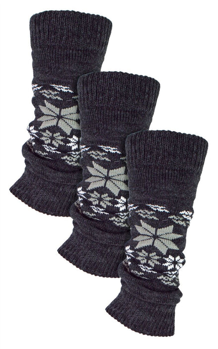 Sock Snob - Ladies 3 Pack Chunky Leg Warmers