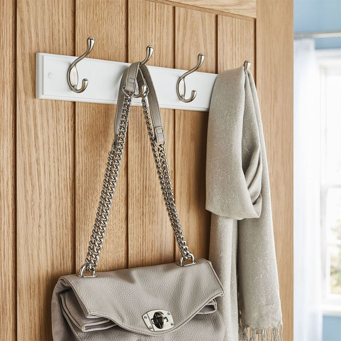 Wall or door mounted hooks. Various sizes, colours and styles available