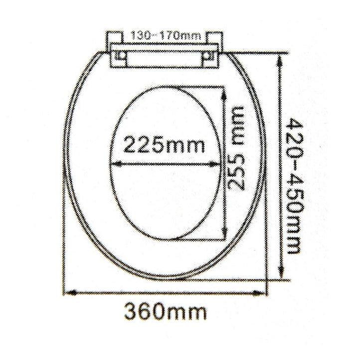 VINSANI RT SEAT WHT x 2 - Soft Close, Durable, Easy Install - High Quality Toilet Seats