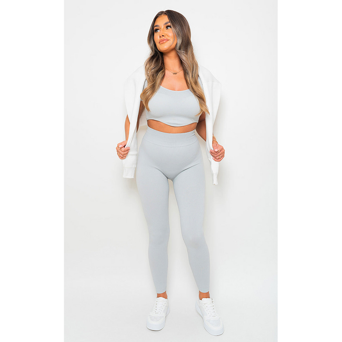 Ezra Crop Top Leggings Co-ord Set - Stylish and Comfortable