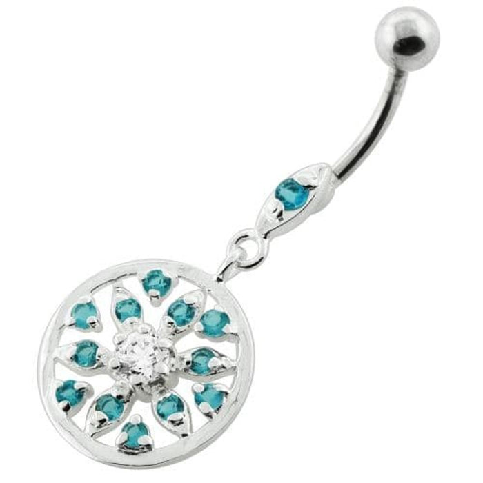 Jeweled Flower navel piercing