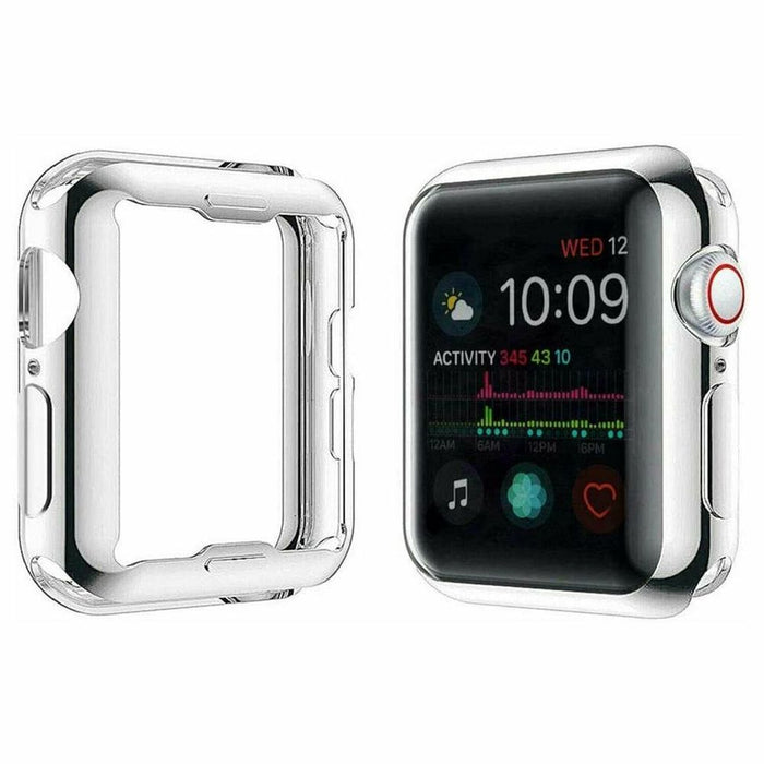 TPU All-around Protective Case for Apple Watch, 42mm - Transparent, Strong, and Durable