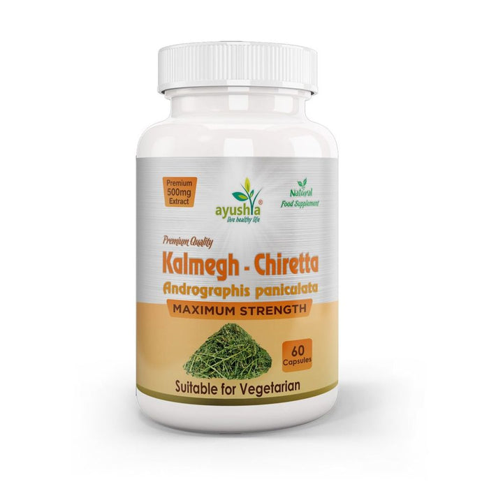 Andrographis Kalmegh Chirata Capsule - Powerful Ayurvedic Herb with Antioxidants, Anti-Inflammatory & Digestive Benefits