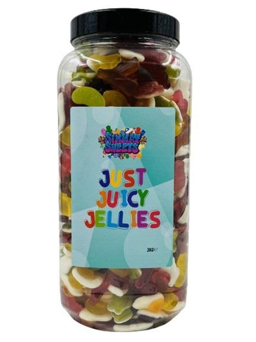 Simway Sweets Juicy Jellies Mega 3KG Candy Jar - Best Quality Sweet Gift for All Occasions