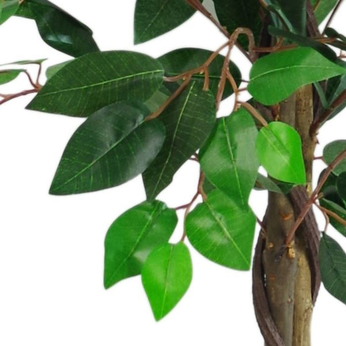 110cm Large Artificial Ficus Tree - Realistic & Bushy Design - Perfect for Hallways & Large Spaces - High Quality & Easy to Shape