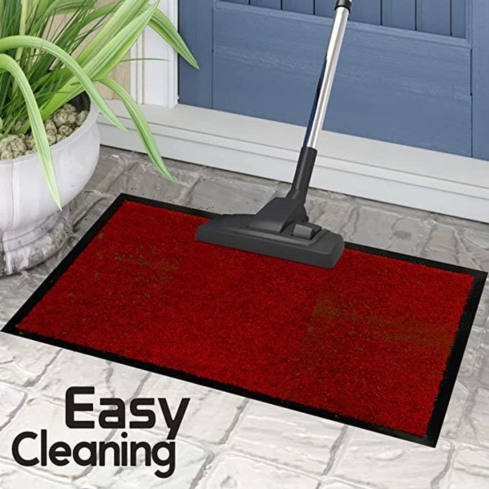 ARRAN 120 X180 RED - Premium Quality Red Barrier Mat - Stop Dirt, Mud, and Wet - Non-Slip Backing - Ideal for Home and Office