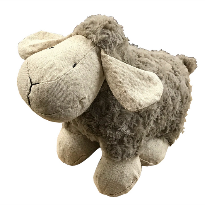 Sheep Doorstop - Brown - Practical and Stylish - High-Quality Fabric Fur - 25x15x20cm