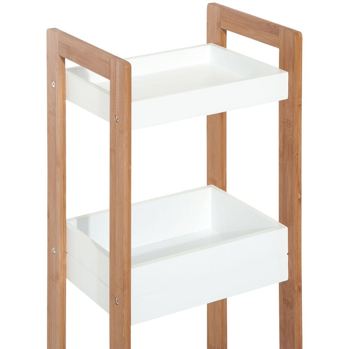 Bamboo Bathroom Shelves - 3-Tier Storage - Durable & Stylish