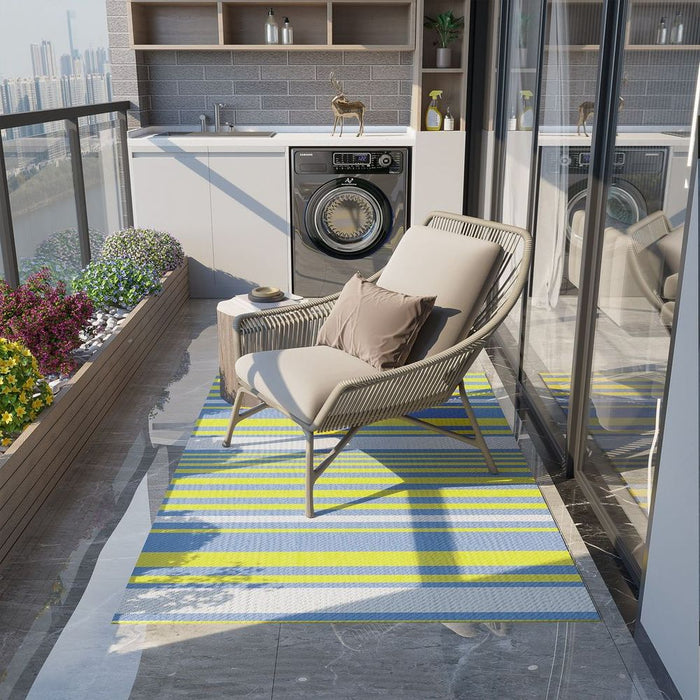 Premium Reversible RV Outdoor Rug, Waterproof, Lightweight, 121 x 182 cm