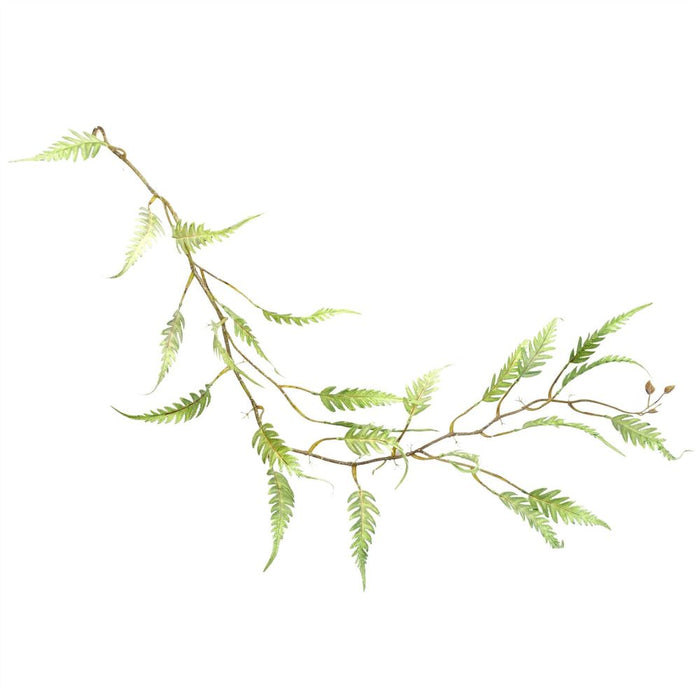 Authentic 125cm Artificial Hanging Trailing Fern. Stunning, Lifelike Greens. Set of 6.