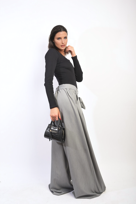 Clara High Waist Belted Wide Leg Trouser - Flattering, Chic, and Versatile Pants for Any Occasion