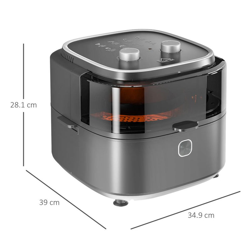 6.5L Airfryer Oven + Recipes | 60-Min Timer | Adjustable Temp 1350W | Professional Quality