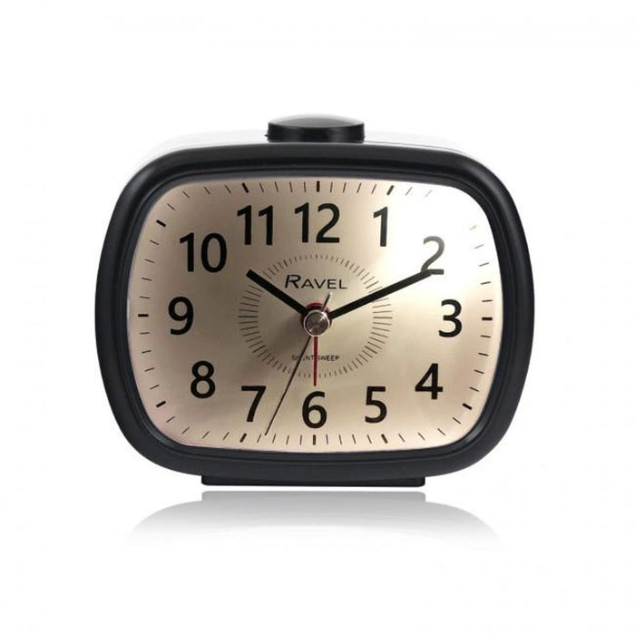 Ravel Mid-Size Alarm Clock - Black Quartz RC042.3