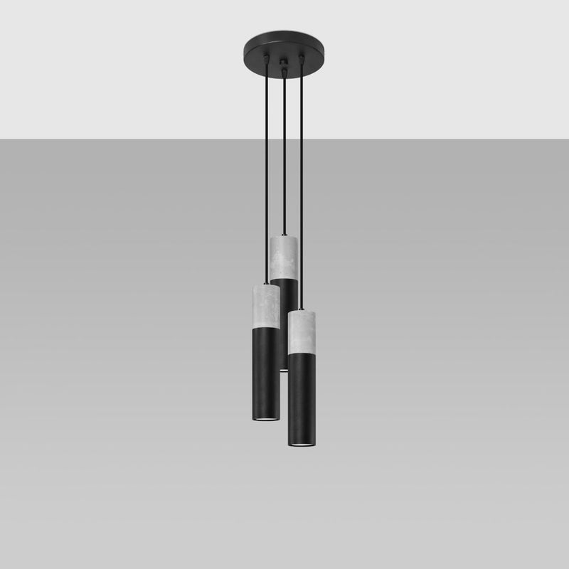 Pendant lamp Steel, concrete Borgio modern Design GU10