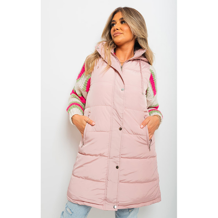 Allyson Midi Longline Padded Puffer Gilet - Stay Warm & Stylish All Year Round!