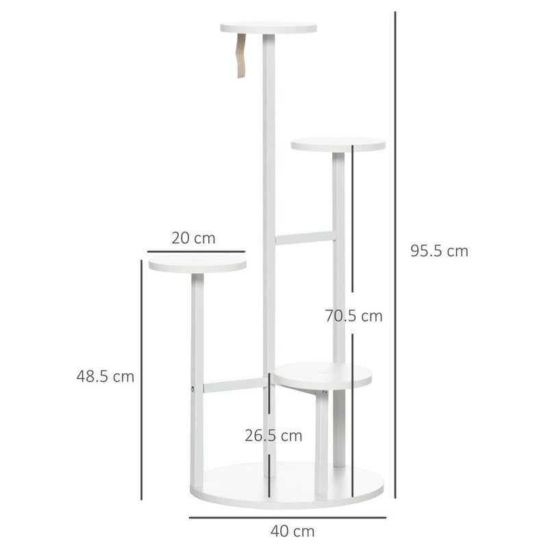 Premium 5 Tier Plant Stand: Flower Pot Holder Storage Organizer - Sturdy | Outsunny