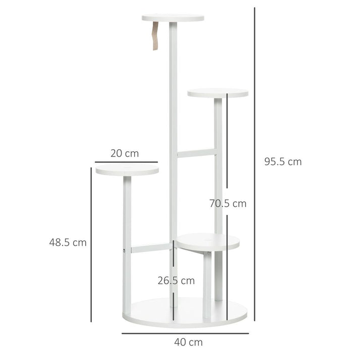 Premium 5 Tier Plant Stand: Flower Pot Holder Storage Organizer - Sturdy | Outsunny