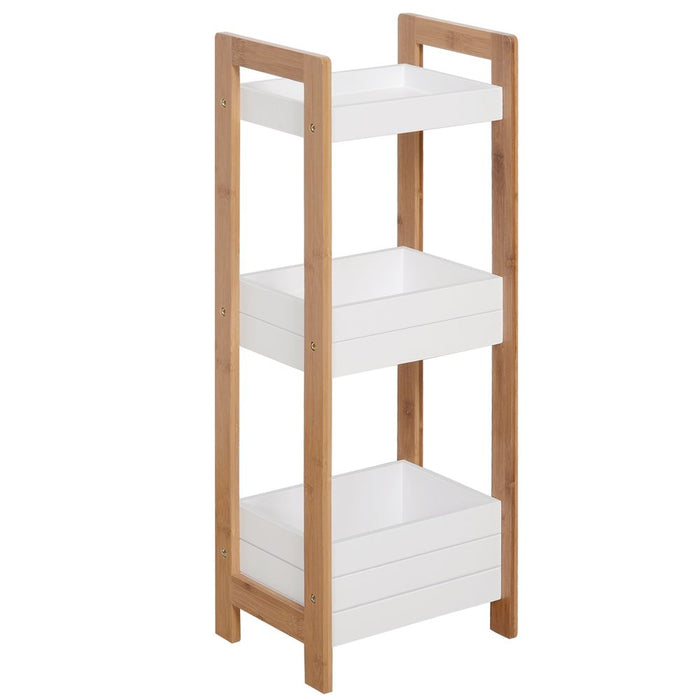 Bamboo Bathroom Shelves - 3-Tier Storage - Durable & Stylish