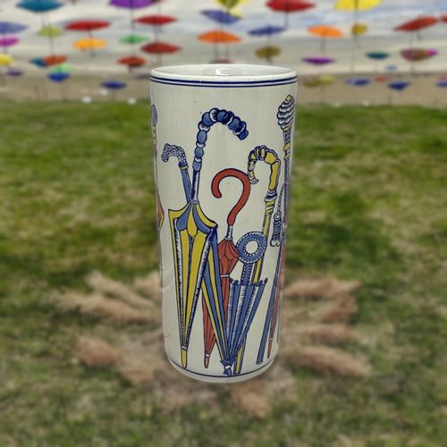 18"'UMBRELLA' COLOURED DESIGN UMBRELLA STA